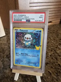 Pokemon 2021 McDonald's 25th Anniversary Oshawott 021/025 Holo Promo PSA 9 - Image 1
