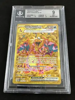 Pokemon Charizard ex 228/197 Obsidian Flames Hyper Rare Holo Beckett BGS 9 MINT - Image 1