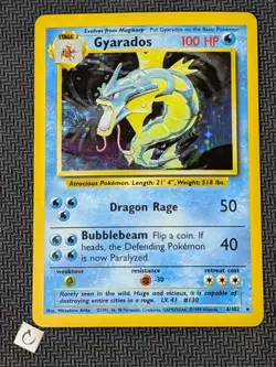 Gyarados 6/102 - Base Set Unlimited Holo Rare Pokemon TCG NM VLP - Image 1