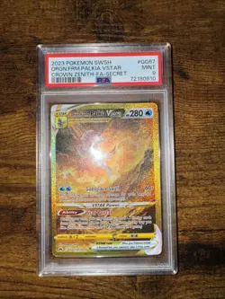2023 Origin Forme Palkia V Star GG67 Crown Zenith Secret Rare PSA 9 Pokemon - Image 1