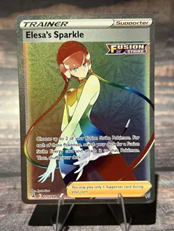 Pokemon TCG Elesa's Sparkle (Secret) 275/264 Swsh08: Fusion Strike Holo - Image 1