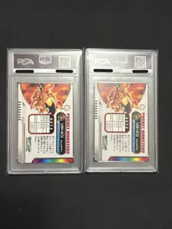 SEQ PSA 3 & 7 Charizard Pokemon Zukan #003 HOLO 2004 Sequential Numbers Japan - Image 2