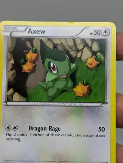 2011 Pokemon Axew Mystery Egg Black Star Promo BW16 - Image 3