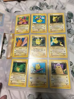 Pokemon Pikachu TCG World Collection 2000 Folder Binder Promo Set full Set - Image 2