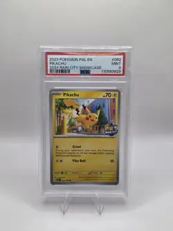 Pokemon Pikachu 2024 Rain City Showcase PSA 9 #062 062/193 - Image 3