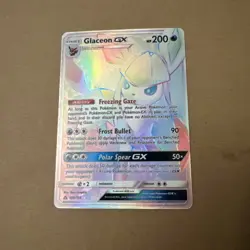 Pokemon Glaceon GX Full Art Rainbow Rare Ultra Prism Mint 159/156 PSA 10 Worthy - Image 2