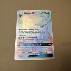 Pokemon Glaceon GX Full Art Rainbow Rare Ultra Prism Mint 159/156 PSA 10 Worthy - Image 3