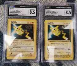 PIKACHU Black Star Promo #4 Pokemon 1999 Mewtwo Strikes Back Movie CGC 8.5 NM - Image 1