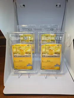 Lot of (4) Pokemon Pikachu Illustration Contest 2024 #214 TAG MINT 9 Low Bid! - Image 1