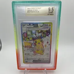 Pokemon Pikachu EX 238/191 Surging Sparks Holo Beckett 9.5 Gem Mint - Image 1