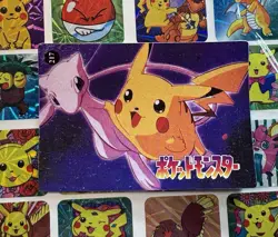 Pokemon Vintage Pocket Monsters Vending HOLO Prism Sticker 1998 Nintendo Bandai - Image 5