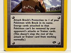 Vintage 2000 Pokemon TCG Gym Challenge TRAINER: BROCK'S PROTECTION 101/132 NM - Image 3