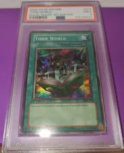 2002 Yu-Gi-Oh MRL Toon World/Toon Summoned Skull Magic Ruler 1st Edition PSA 9 - Image 3