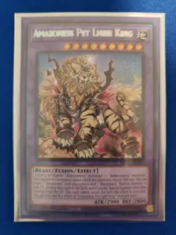 Yugioh Amazoness Pet Liger King MP23-EN224 Prismatic Secret Rare Misprint NM - Image 1