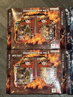 One Piece Illustration Box Vol 5 & 6 - ENG Sealed NEW Lot Of 4 - Image 2