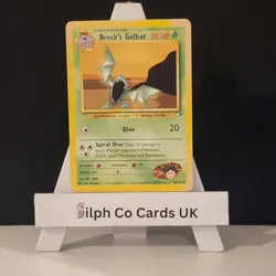 Pokemon Brock’s Golbat 39/132 Gym Heroes Set Pokemon Card WOTC - Image 1