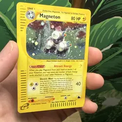 Pokemon Magneton Skyridge Holo Rare 80 HP Stage 1 H18/H32 2003 Card - Image 4