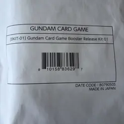 Gundam Card Game BKIT-01 Booster Release Kit 01 - New Sealed - Image 5