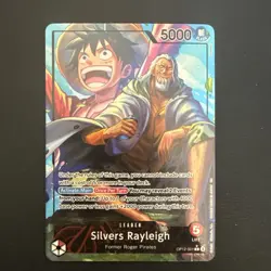 Silvers Rayleigh OP12-001 Alt Art L Legacy Of The Master One Piece Card Game ENG - Image 1