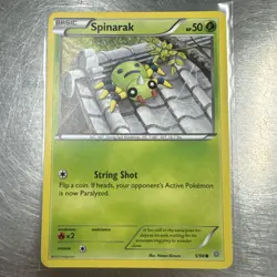 Spinarak 5/98 XY - Ancient Origins - Non-Holo - Pokemon TCG Card - LP - Image 1
