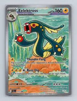 Elektross 115 2025 Pokemon S&V Black Bolt Illustration Rare Card NM+ (a) - Image 1