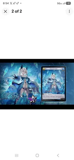 Grand Archive Anime Expo 2025 Promo Card Non Foil Freezing Hail Nova Aokami - Image 5