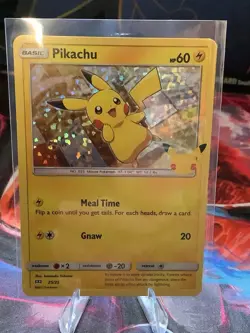 2021 Pokemon Pikachu Holo McDonalds 25th Anniversary Promo Holographic Card - Image 1