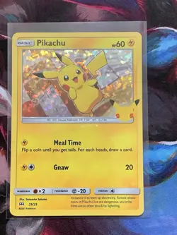 2021 Pokemon Pikachu Holo McDonalds 25th Anniversary Promo Holographic Card - Image 3