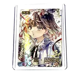 Purple Hydrangea SER NS-2M11SER-06 Goddess Story Anime Card - Image 1