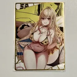 Goddess Story Gold METAL Card - Maiden Party - Serial Number #/170! Marin Bikini - Image 1