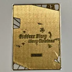Goddess Story Gold METAL Card - Maiden Party - Serial Number #/170! Marin Bikini - Image 2