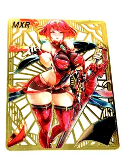 Goddess Story Gold METAL Card - Maiden Party - Serial Number #/200! Anime Bikini - Image 1
