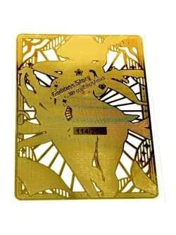 Goddess Story Gold METAL Card - Maiden Party - Serial Number #/200! Anime Bikini - Image 2