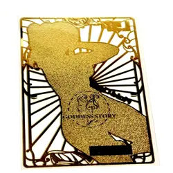 Goddess Story Gold METAL Card - Maiden Party - Serial Number #/200! Mokioze - Image 2