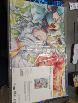 Gundam Card Game Suletta & Miorine EVX02 Playmat and Card Set Bandai Card Fest - Image 1