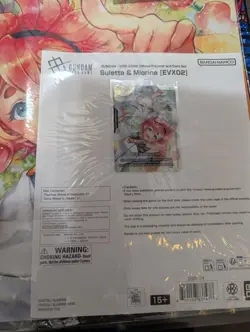 Gundam Card Game Suletta & Miorine EVX02 Playmat and Card Set Bandai Card Fest - Image 3