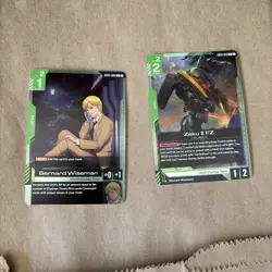 Gundam TCG GD03-020 GD03-089 Zaku II FZ Bernard Wiseman Promo Card Set English - Image 1