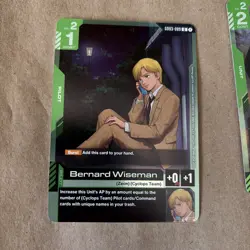 Gundam TCG GD03-020 GD03-089 Zaku II FZ Bernard Wiseman Promo Card Set English - Image 2