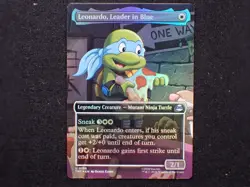 Leonardo, Leader in Blue (Borderless) [Teenage Mutant Ninja Turtles] Foil Near M - Image 1
