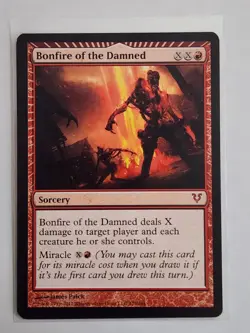 Bonfire of the Damned #129 MTG [Avacyn Restored] Mythic Red Sorcery Regular NM - Image 1