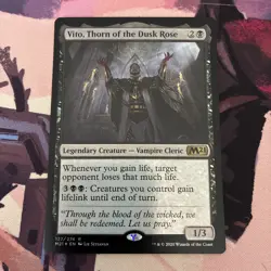 Vito, Thorn of the Dusk Rose Foil- M21 Core Set 2021 - Magic The Gathering MTG - Image 2