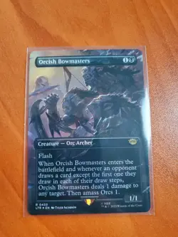 Magic MTG LTR Orcish Bowmasters 0103 Foil Borderless Full Alternative Art Rare - Image 1