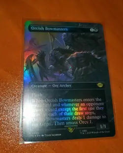 Magic MTG LTR Orcish Bowmasters 0103 Foil Borderless Full Alternative Art Rare - Image 2