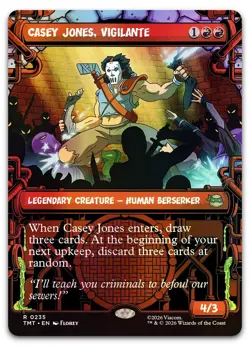 Casey Jones, Vigilante (0235) (Showcase) #235 (Foil) (NM) TMT Magic MTG - Image 1