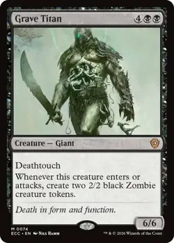 Grave Titan ~ Near Mint Commander: Lorwyn Eclipsed MTG Magic UltimateMTG Black C - Image 1