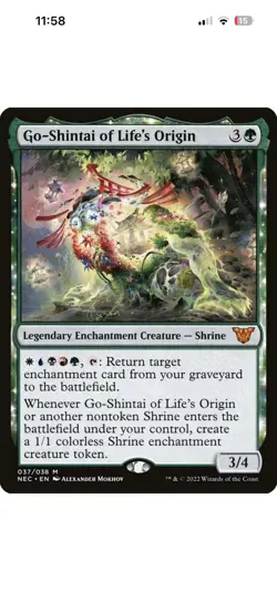 Go-Shintai of Life's Origin #37 | NEC Kamigawa: Neon Dynasty Commander | MTG - Image 1
