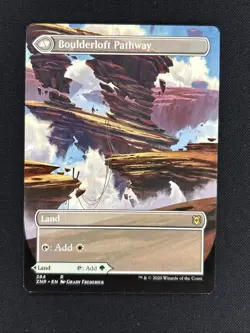 MTG -Borderless - NM Branchloft Pathway Boulderloft Pathway - Zendikar Rising - Image 2