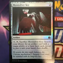 1 x Moonsilver Key - Foil - Innistrad: Midnight Hunt - NM-Mint - MTG - Image 1