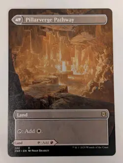Needleverge Pathway / Pillarverge Pathway Borderless Zendikar Rising - MTG RARE - Image 2