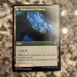 MTG Zendikar Rising Cragcrown Pathway Timbercrown 261/280 Regular Rare - Image 1